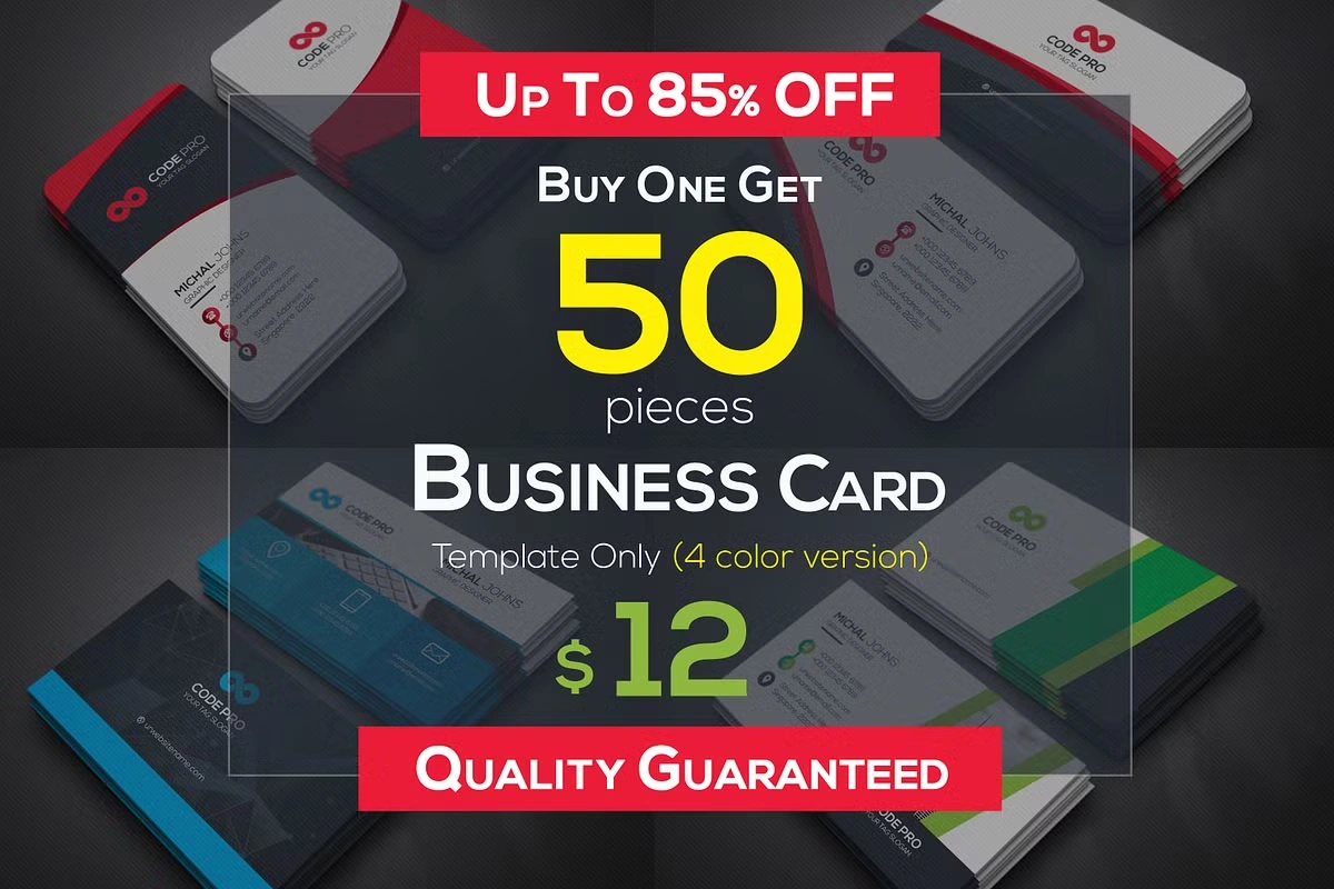 Premium Visiting Card Template Bundle: 50+ Modern Business Card Designs – Fully Editable Digital Download for Professionals