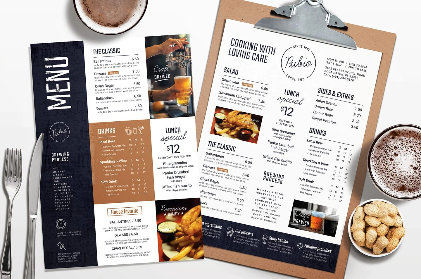 Ultimate Photoshop Menu Template Bundle: Professional Restaurant & Bar Designs – Instant Digital Download