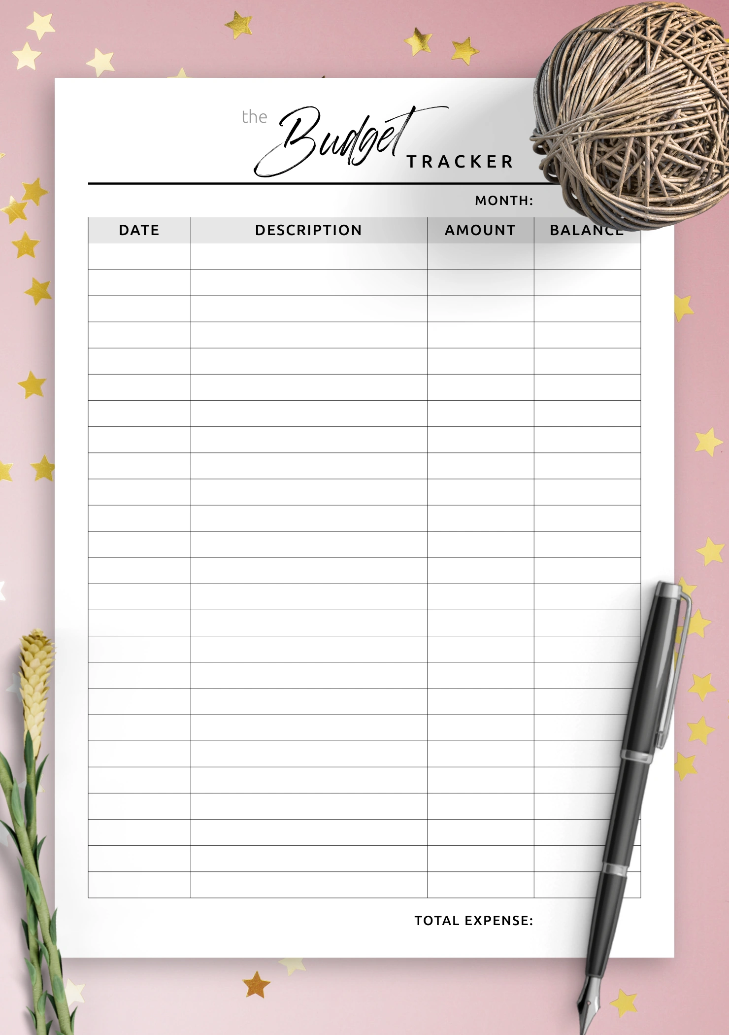 Ultimate Budget Planner Bundle: The All-in-One Digital Finance Tracker & Expense Template (Instant Download)