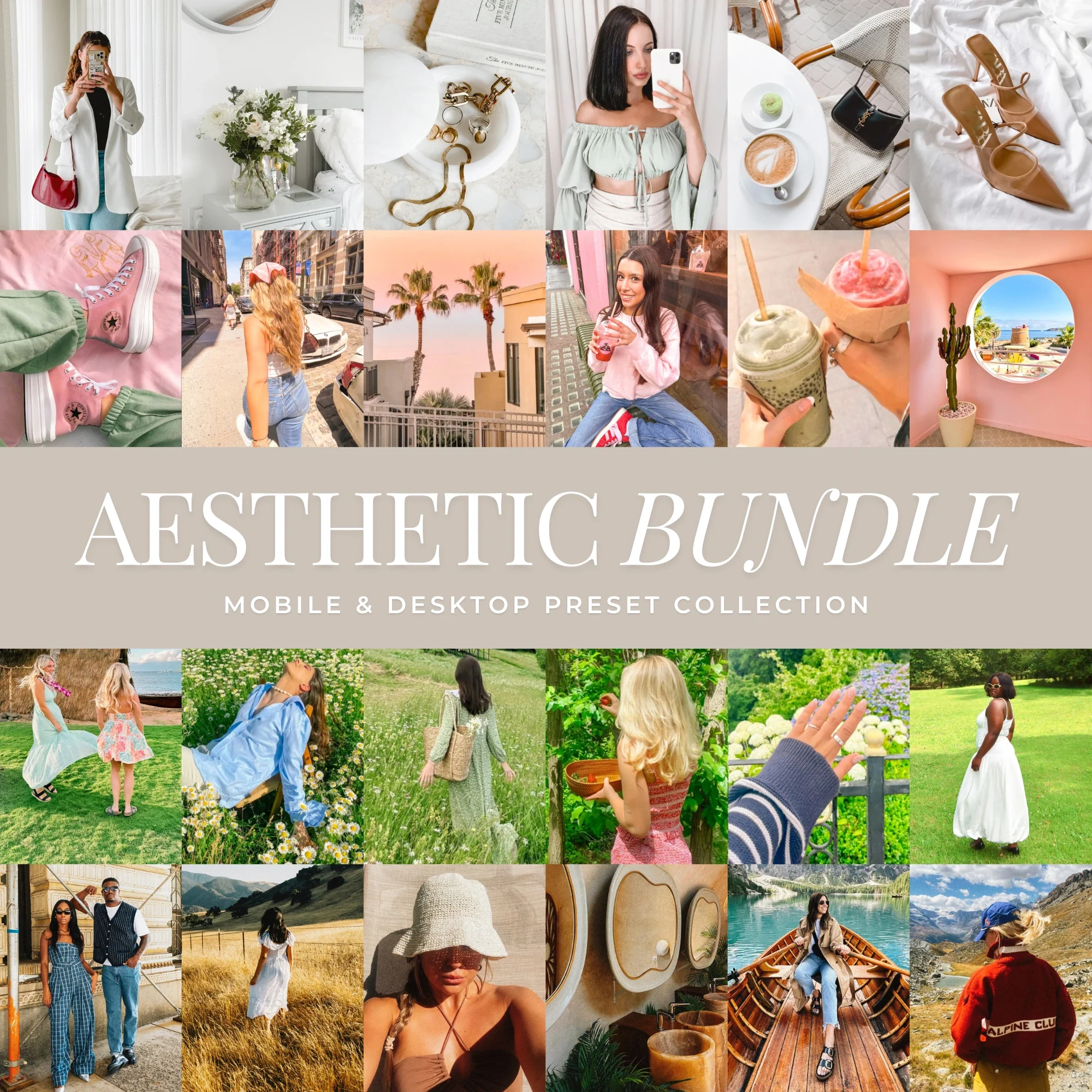 Premium Light Presets Bundle: Professional Adobe Lightroom Photo Editing Filters & Aesthetic Templates (Digital Download)