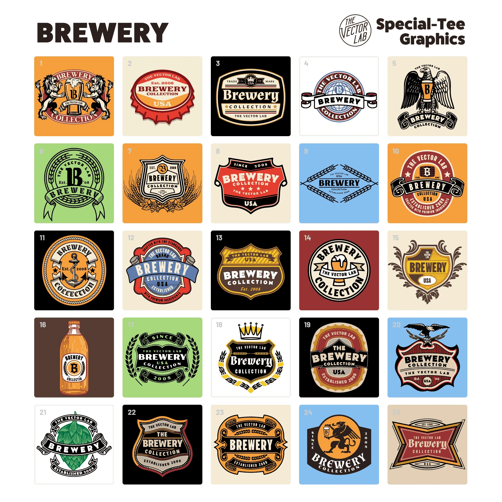 Ultimate Brewery Branding Bundle: Professional Logo Templates, Label Designs & Vector Assets (Digital Download)
