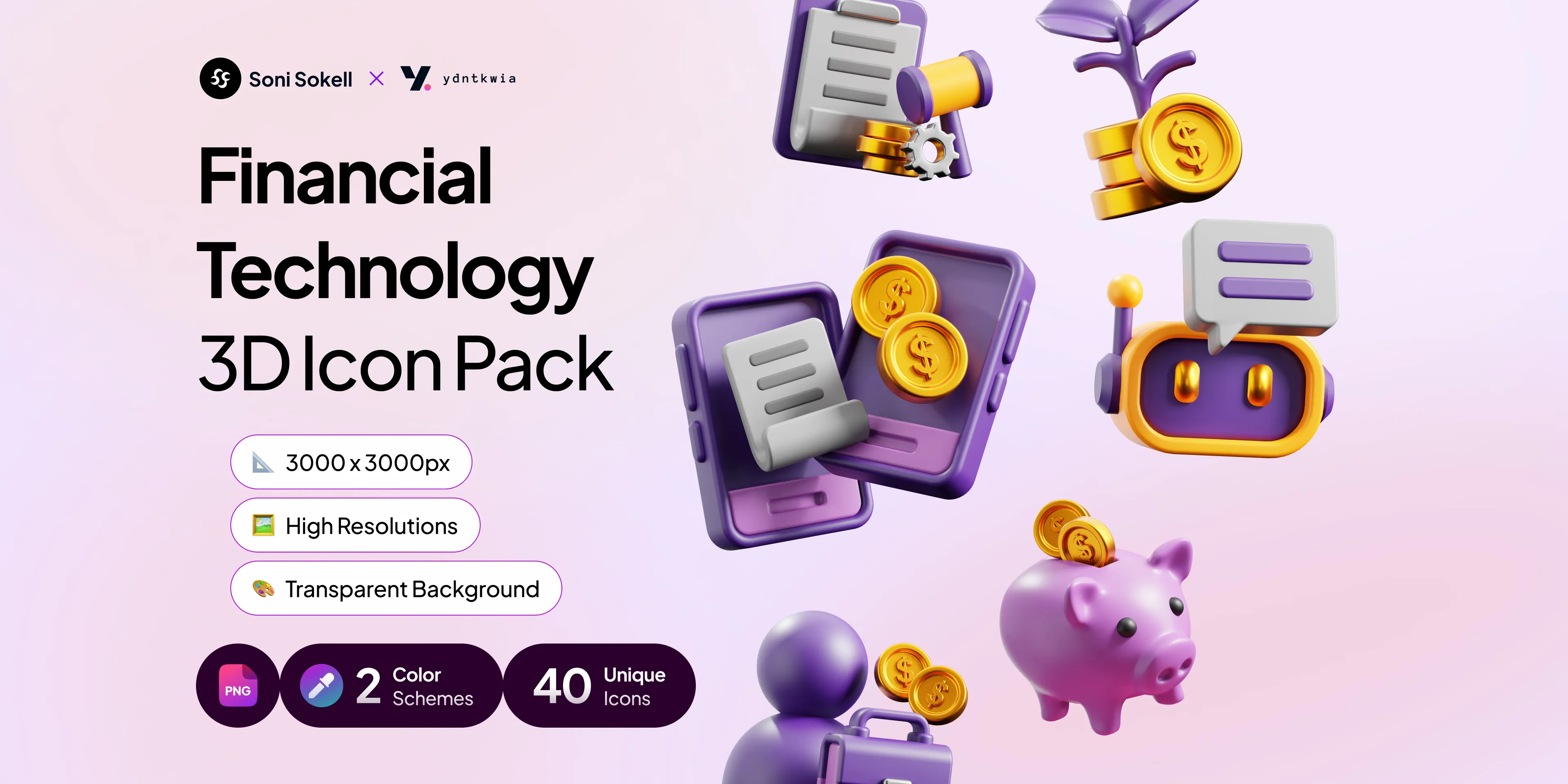 3D Icons Bundle: Premium High-Resolution Rendered Elements – Ultimate Creative Toolkit for Web & App Design (Digital Download)