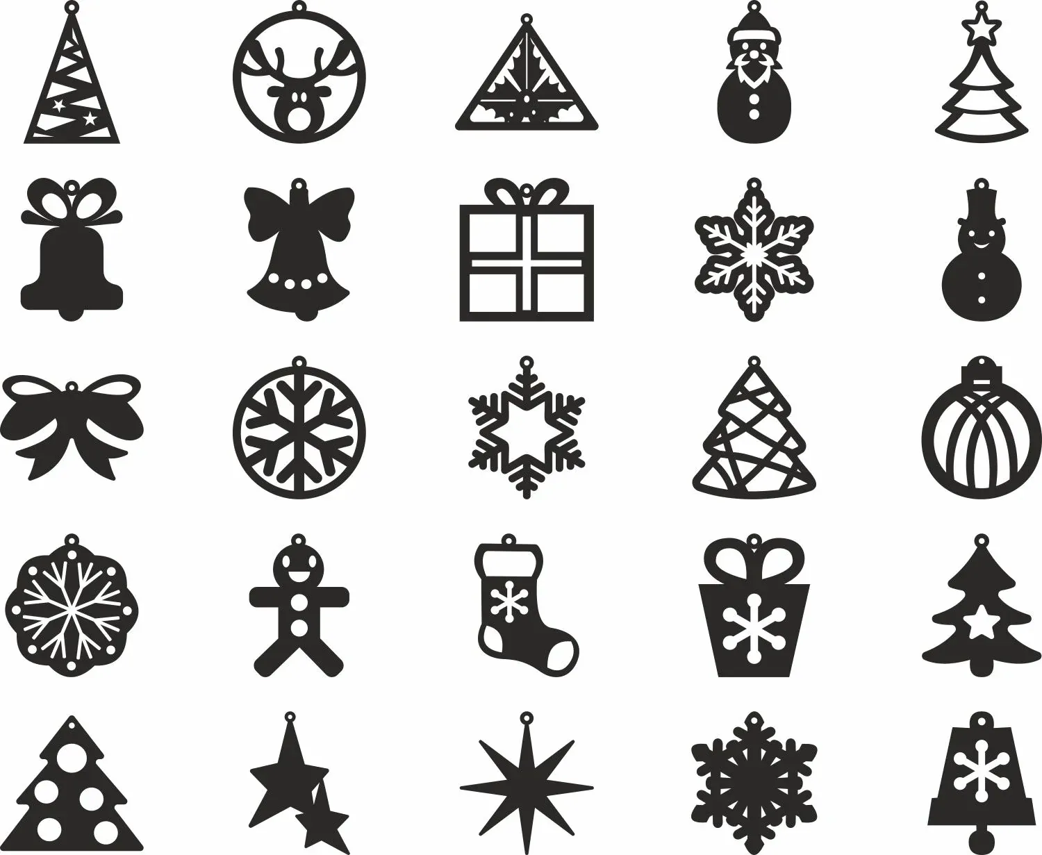 Christmas Earring SVG Bundle: 50+ Festive Laser Cut Templates for Cricut & Glowforge – Instant Digital Download for Holiday Jewelry Makers
