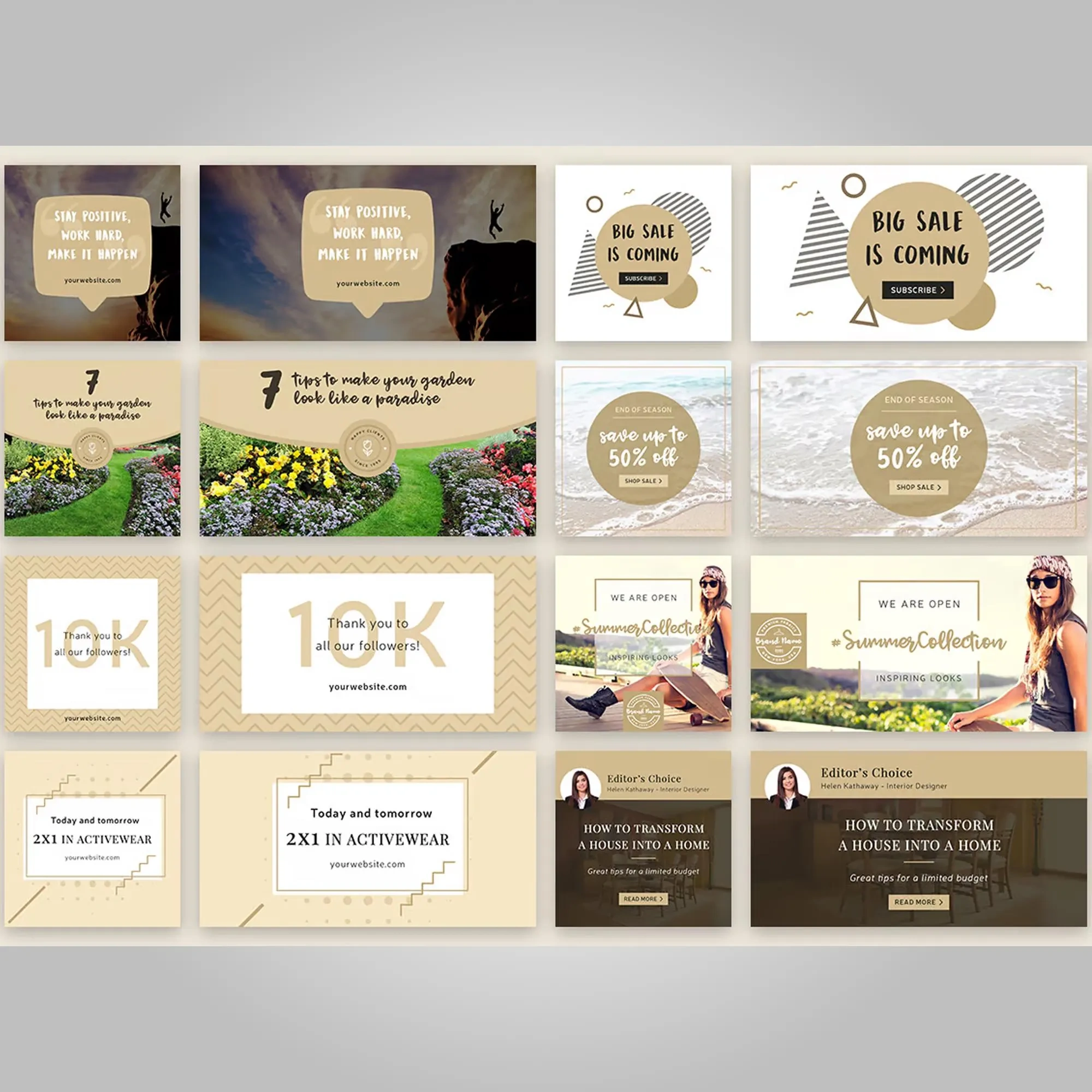 Ultimate Photoshop Banner Bundle: 50+ Professional Editable Templates for High-Converting Social Media – Instant Digital Download