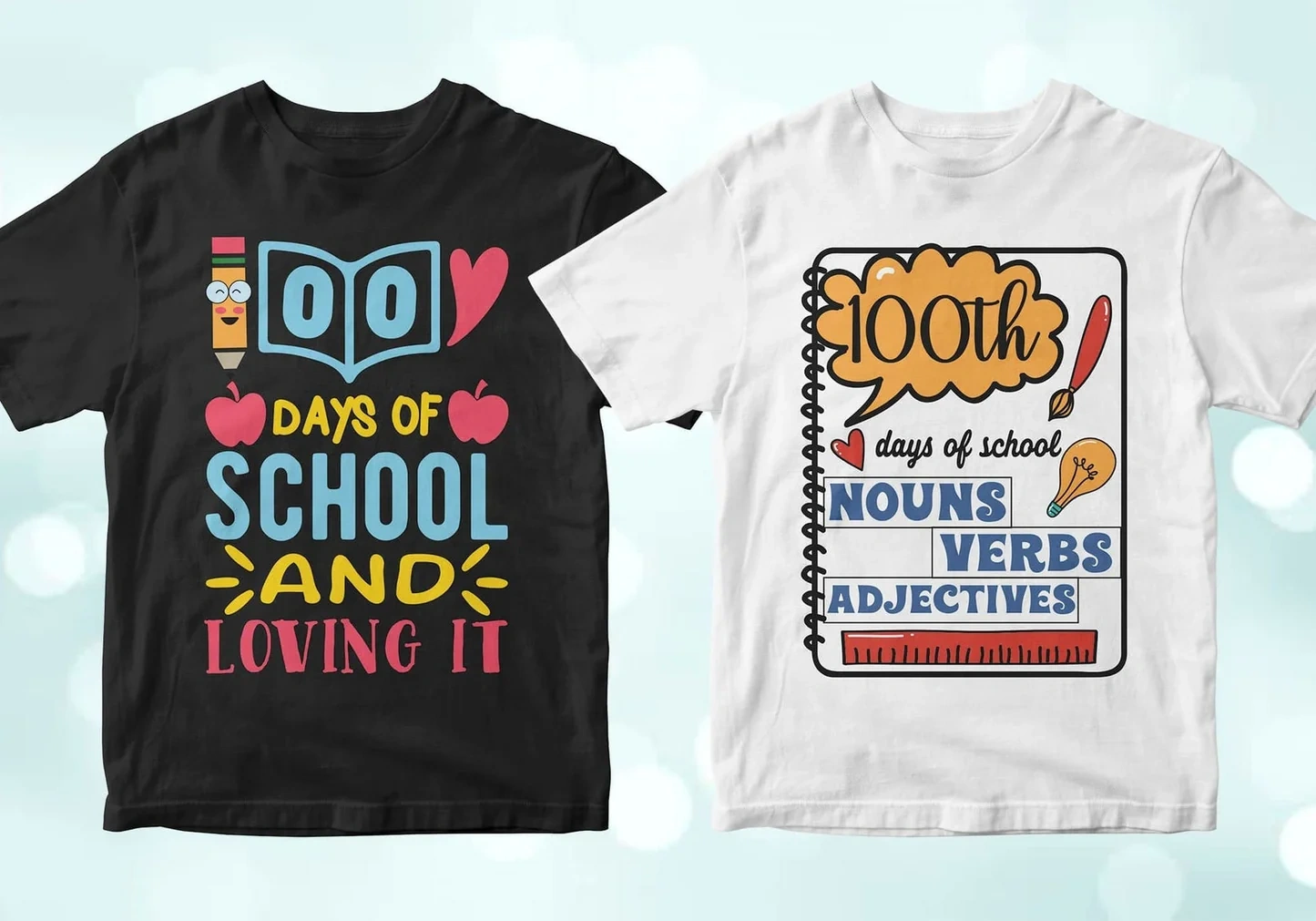 Ultimate T-Shirt Design Bundle - Part 1: 50+ Premium Vector Templates for Print-on-Demand (Instant Digital Download)