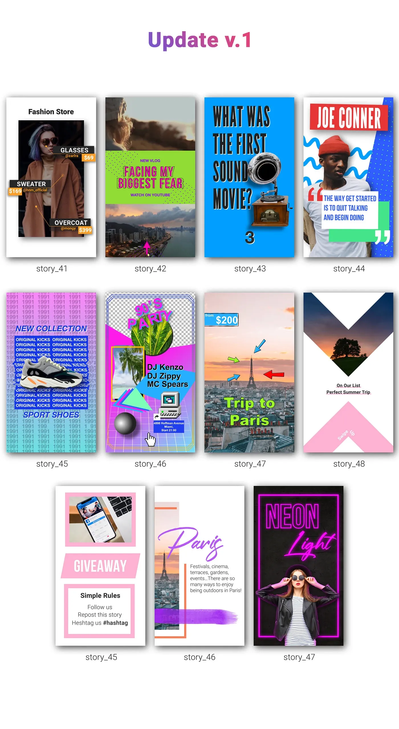 Animated Instagram Stories Bundle for Photoshop | Professional Motion Templates for Influencers & Brands | Instant Digital Download