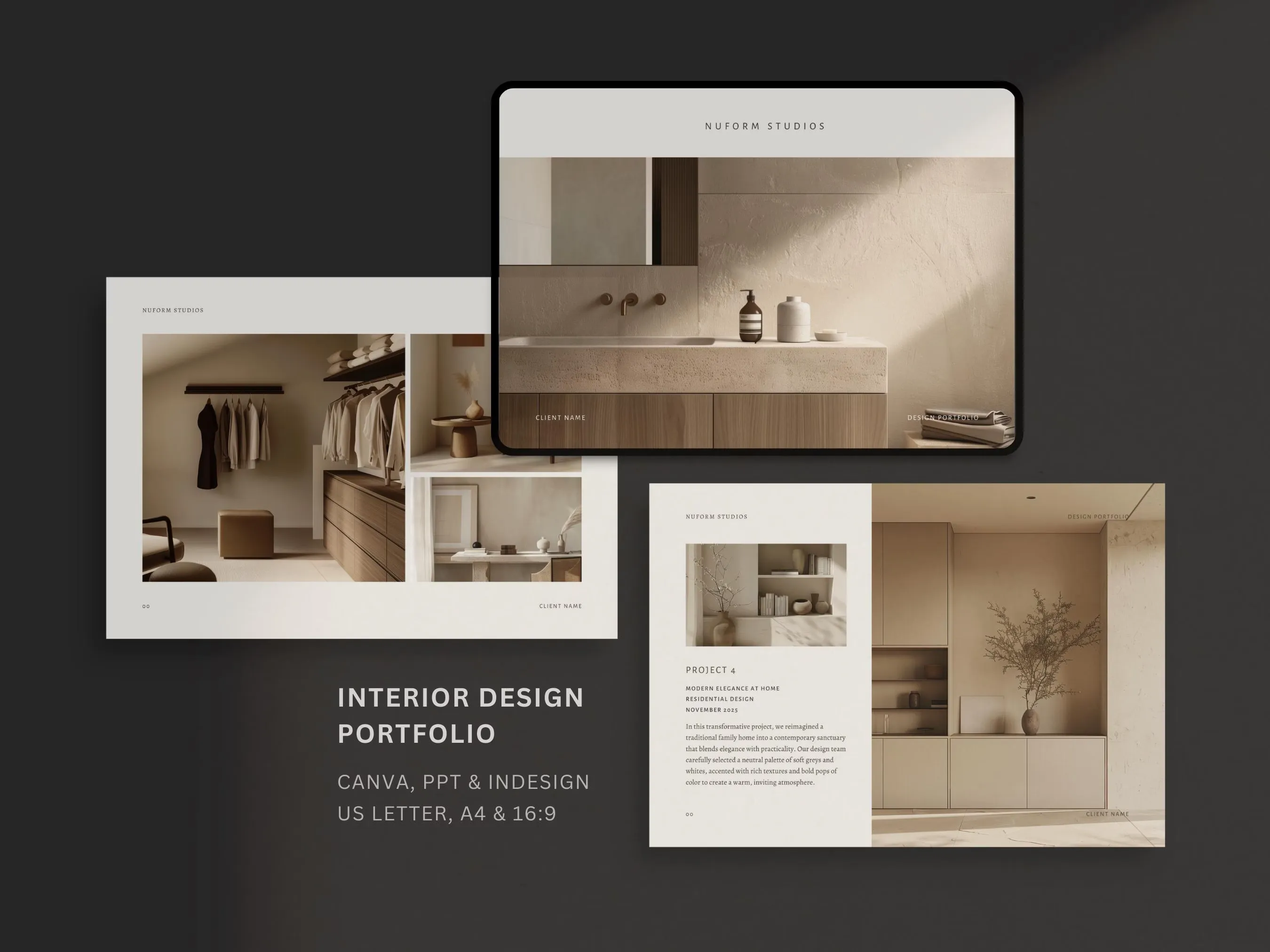 Vegeda Home Interior Design Template Bundle – Professional Modern Home Decor & Layout Digital Download