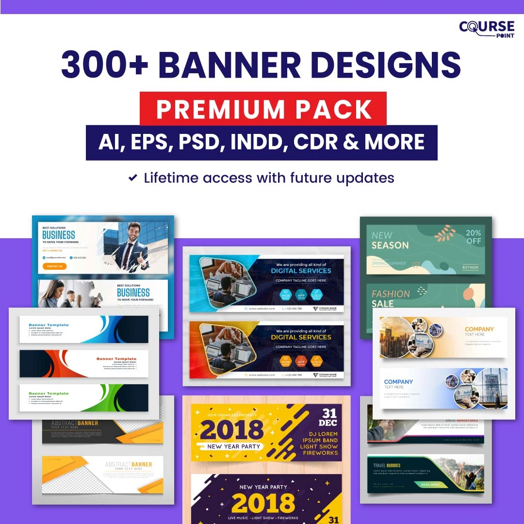 Ultimate Banner Design Bundle: 500+ Professional Templates & Graphics – Instant Digital Download