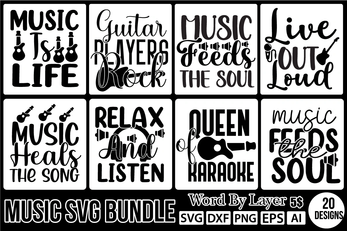 Ultimate Music Design Bundle: 500+ Professional Graphics, Templates & SVGs for Musicians & Producers – Instant Digital Download