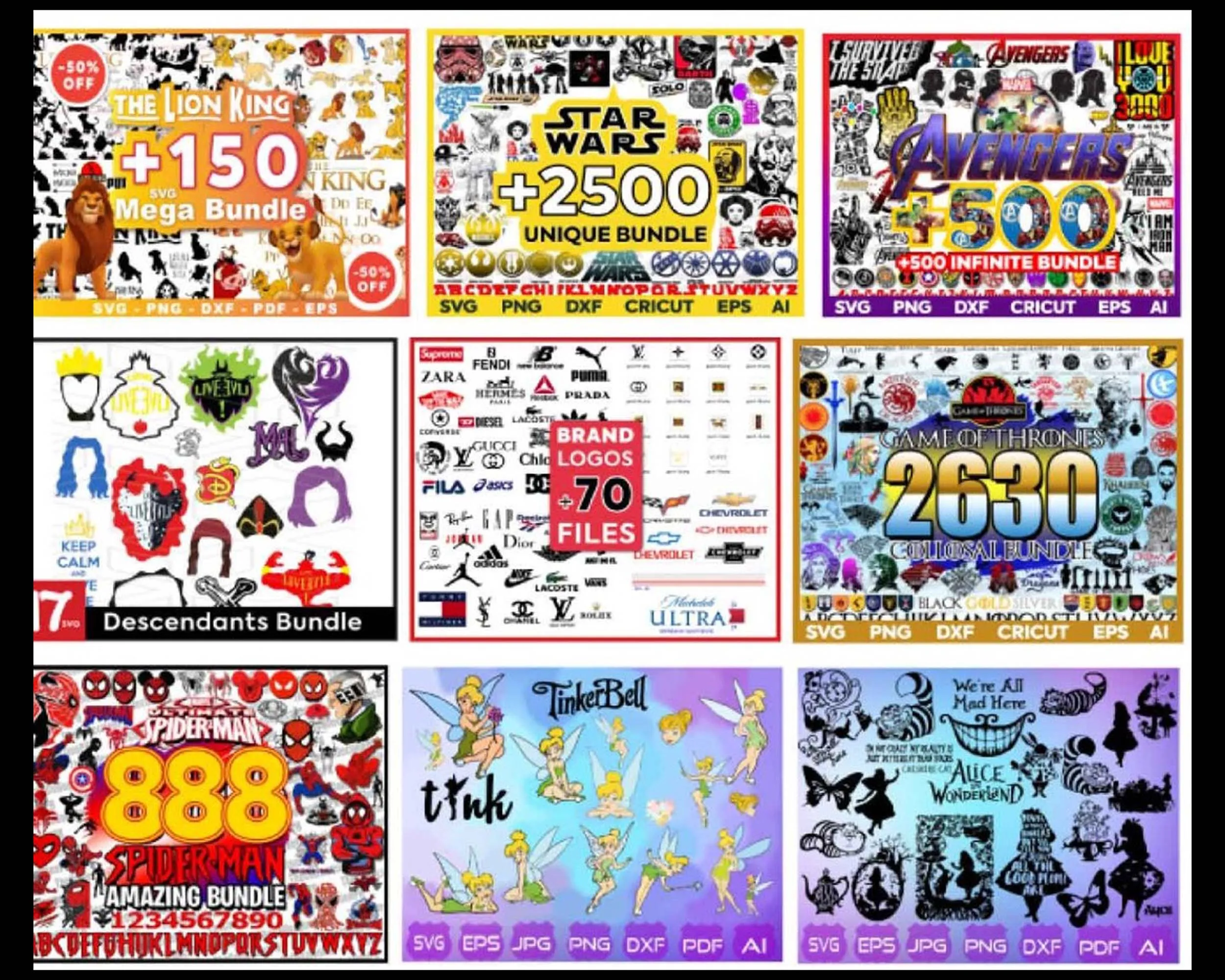 450 Premium SVG Design Mega Bundle | Ultimate Crafting Template Collection | Instant Digital Download for Cricut & Silhouette Projects