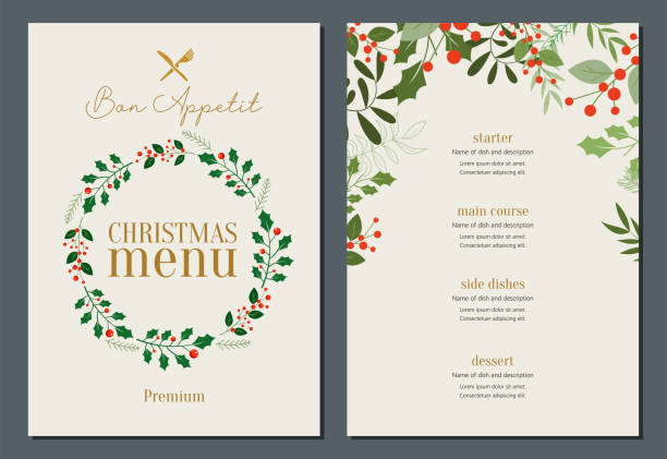 Winter Menu Template Bundle: Elegant Editable Restaurant & Event Designs – Instant Digital Download