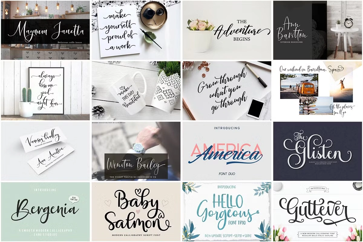 The Ultimate Font Bundle: 5 Professional Typefaces for Stunning Designs – Instant Digital Download