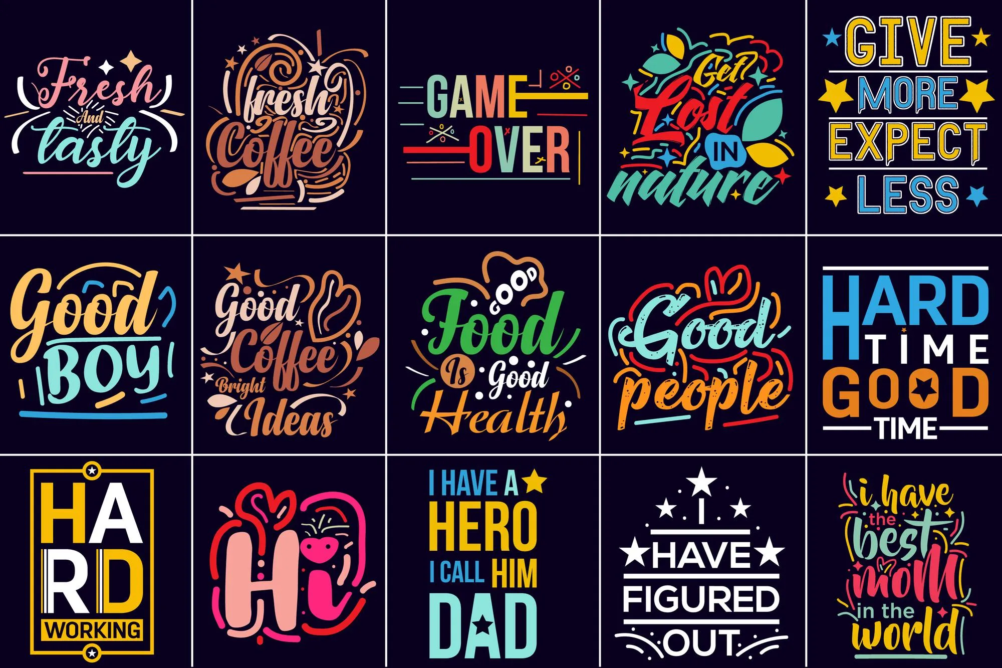 485+ Ultimate T-Shirt Design Bundle: Premium Vector Graphics & Editable Templates (Instant Digital Download)