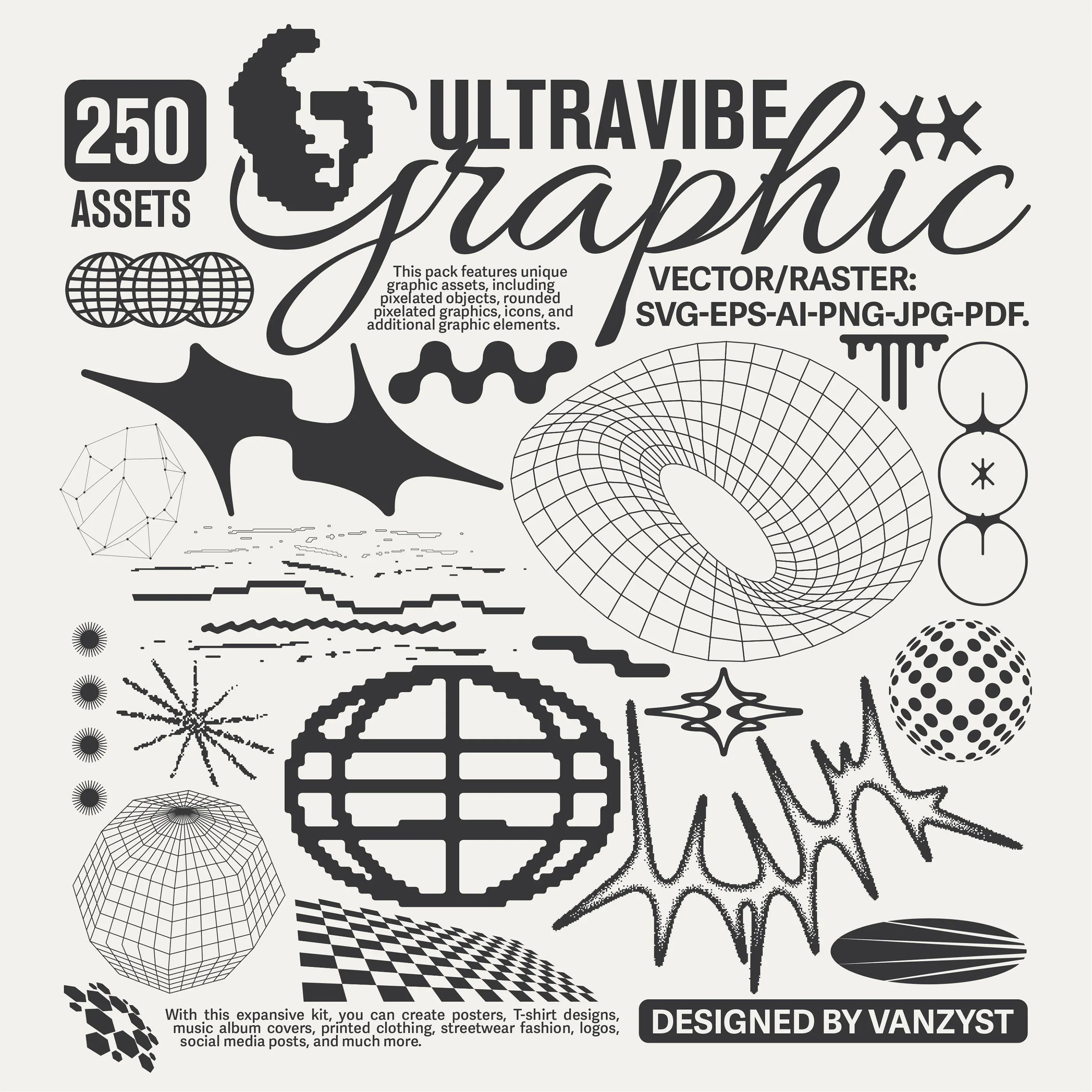 Factory Print Part 2: Premium Industrial Texture & Grunge Vector Bundle | High-Res Digital Download Template