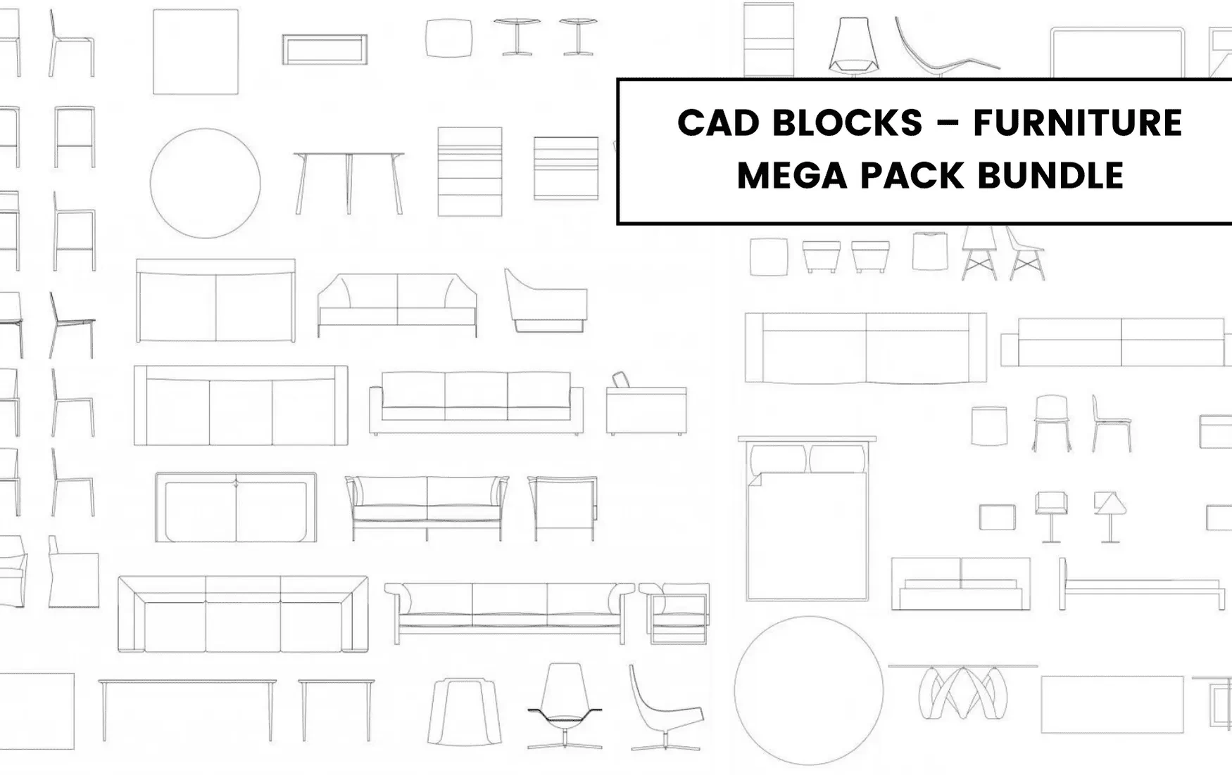 Ultimate Furniture Design Bundle: 500+ Professional CAD Blocks, 3D Models & Interior Templates – Instant Digital Download