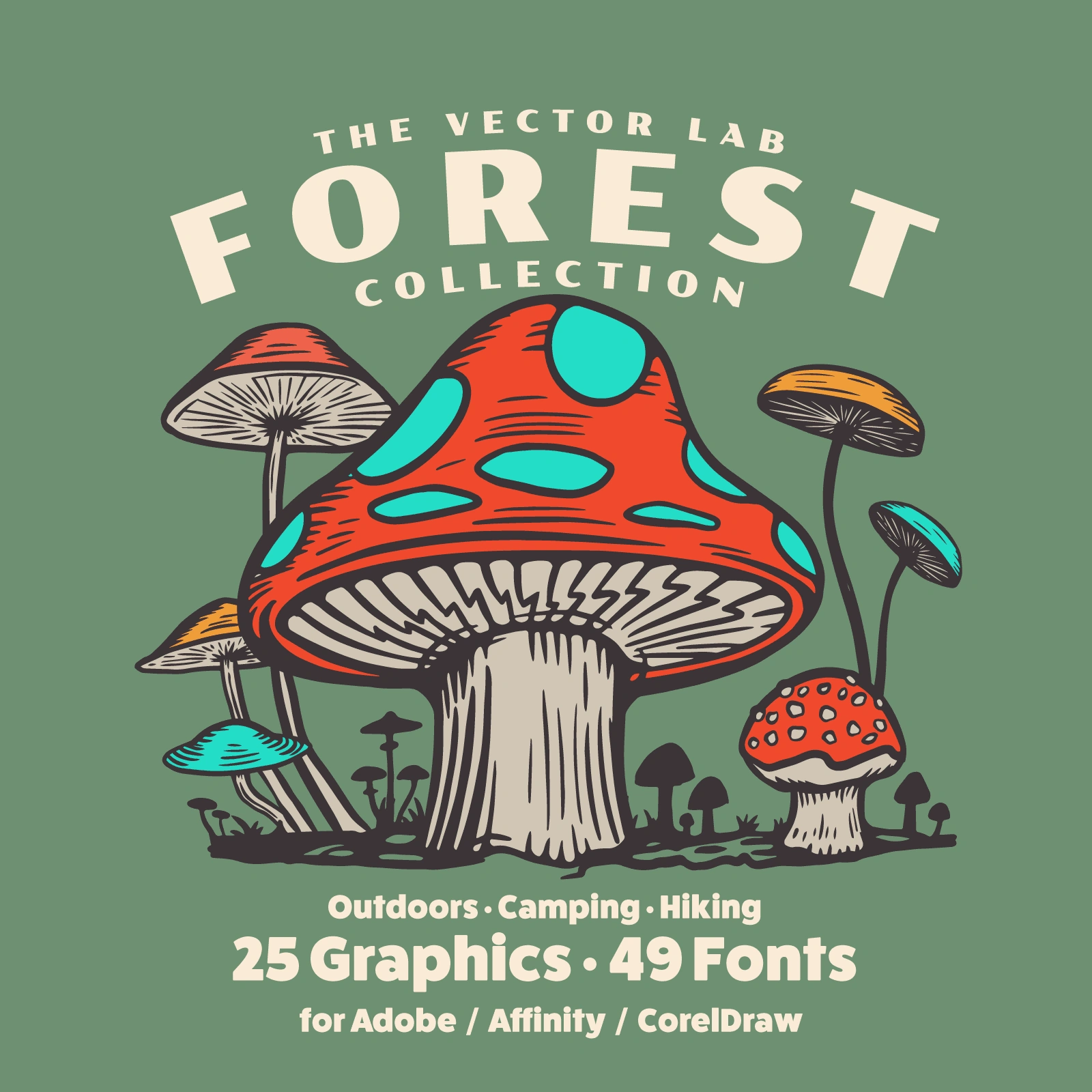 The Ultimate Outdoors Digital Asset Bundle: 50+ Premium Adventure Templates & Graphics – Instant Download