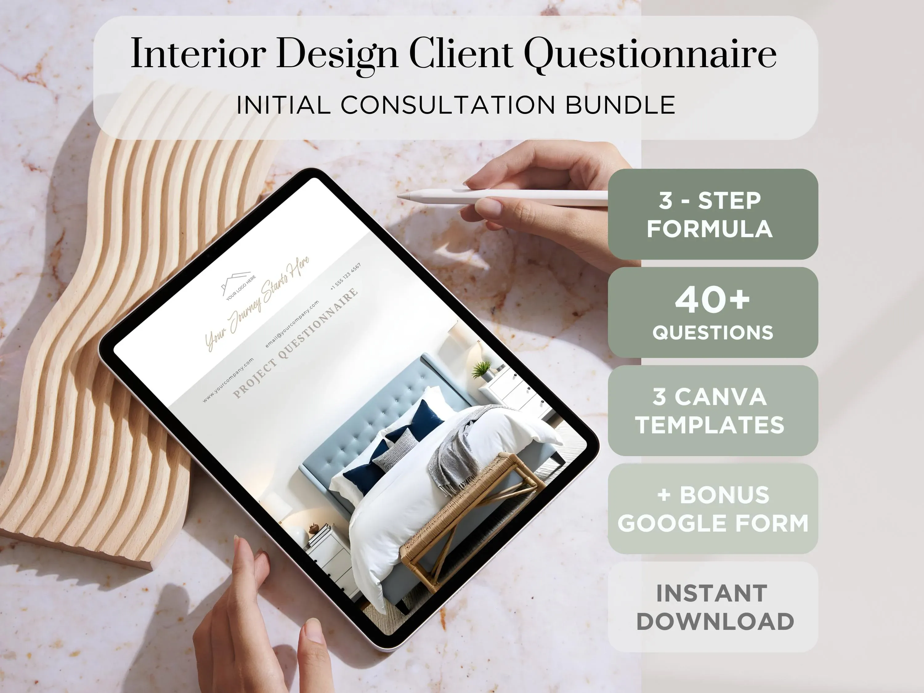 Coze Home Interior Design Template Bundle | Modern Aesthetic Digital Download for Home Staging & Decor Planning