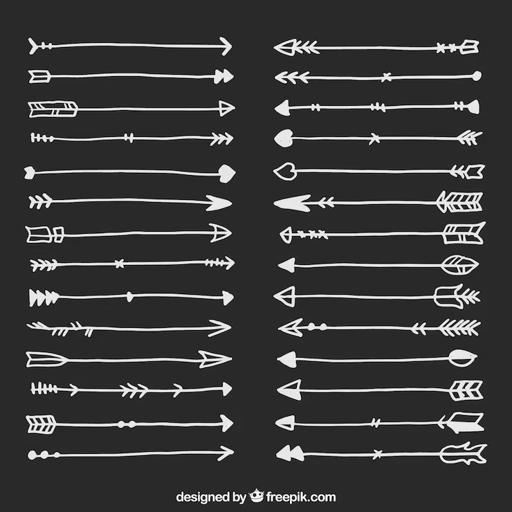 Ultimate Arrows Bundle: 500+ Hand-Drawn Vector Graphics & Design Elements – Instant Digital Download Template Pack