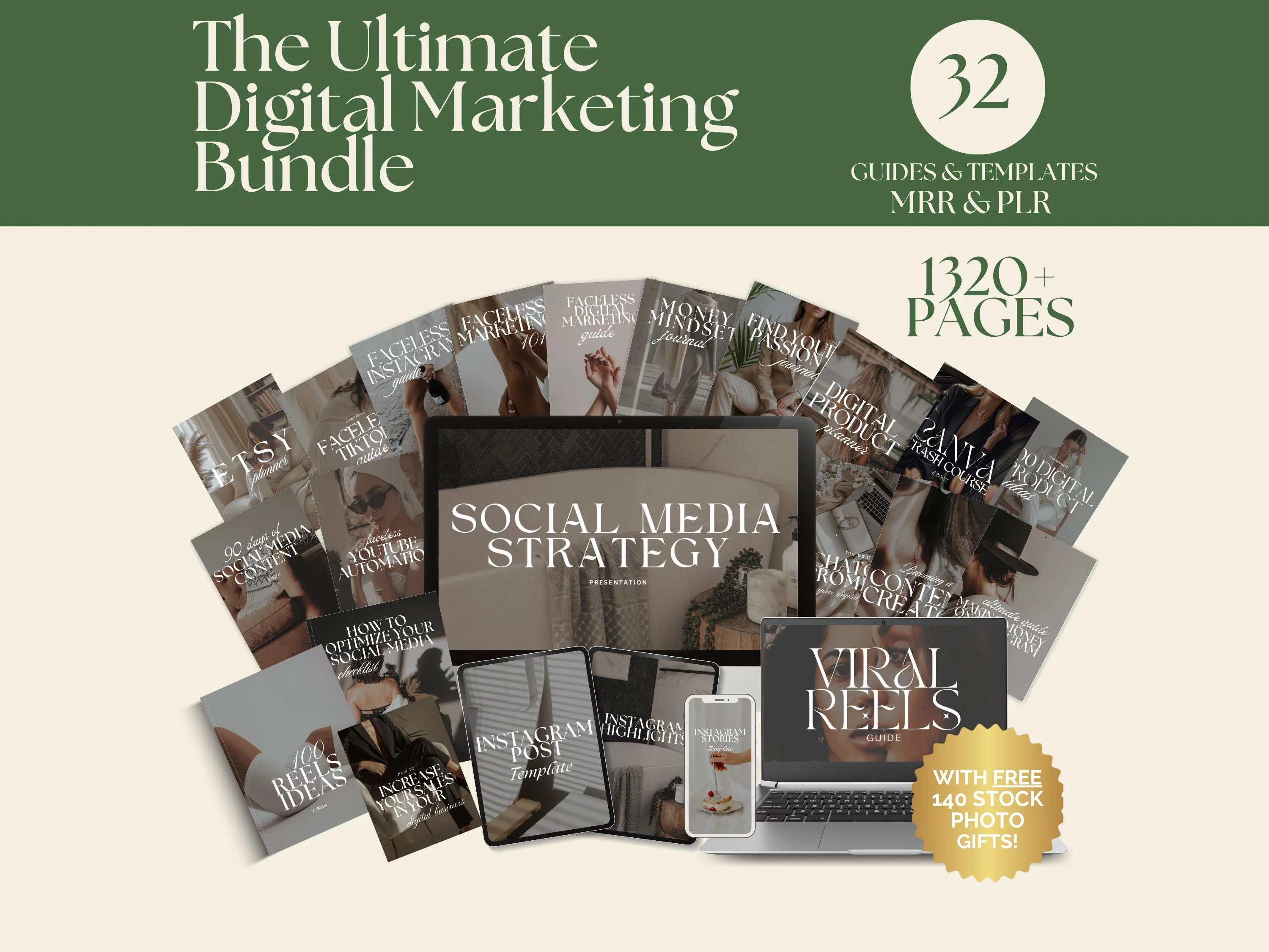 Ultimate Social Media Design Bundle: 500+ Editable Templates for Instagram, TikTok & LinkedIn – Instant Digital Download