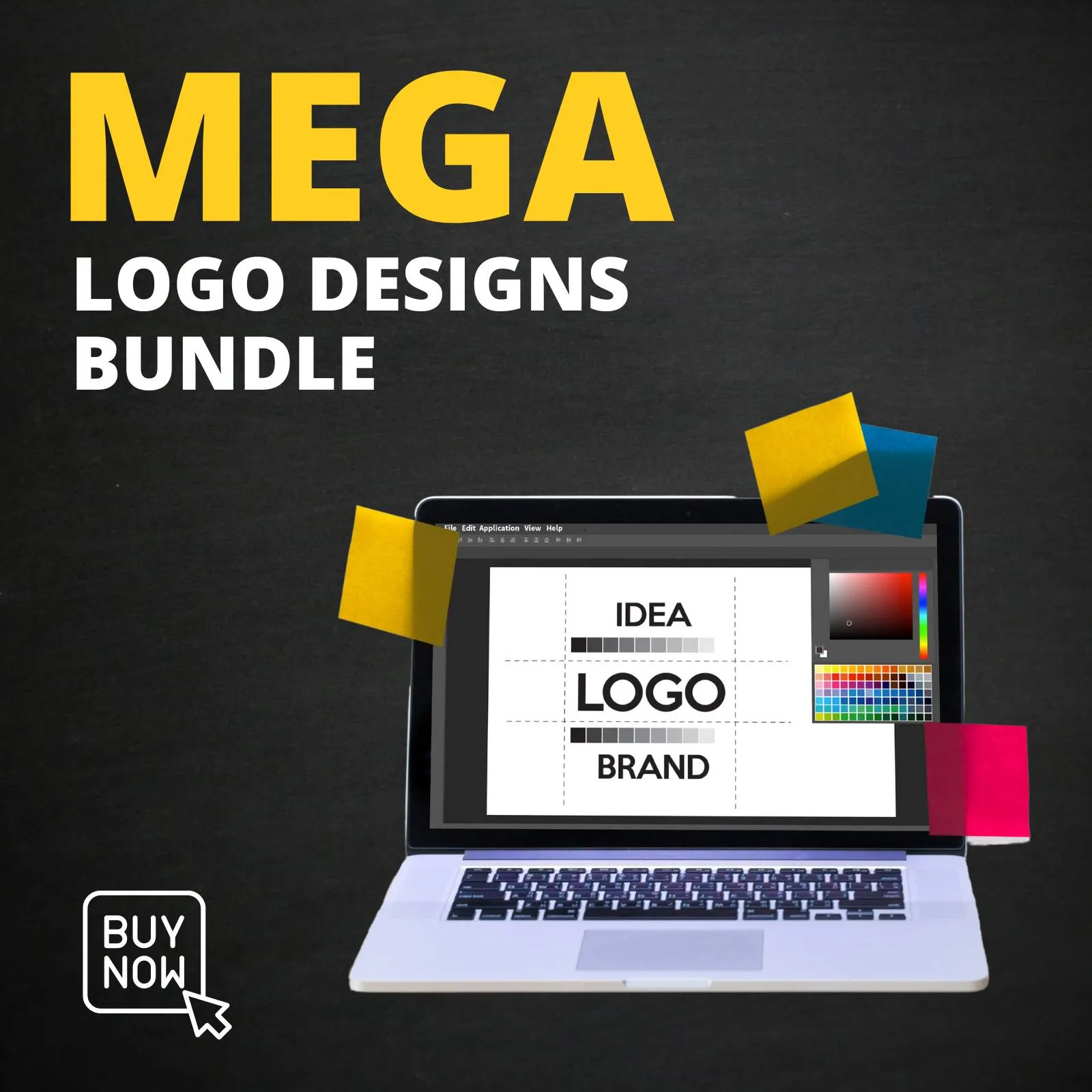 Mega Logo Template Bundle: 500+ Professional Branding Kits – Editable Vector Assets for Designers & Small Businesses (Instant Digital Download)