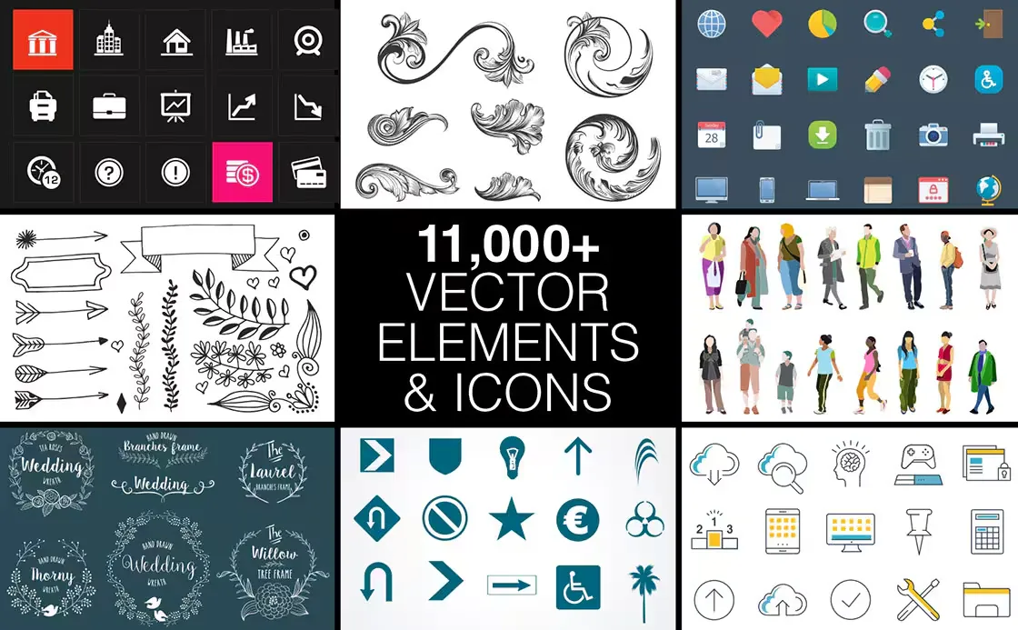 10,000+ Ultimate Vector Icon Bundle: The Only Graphics Toolkit You’ll Ever Need – Instant Digital Download