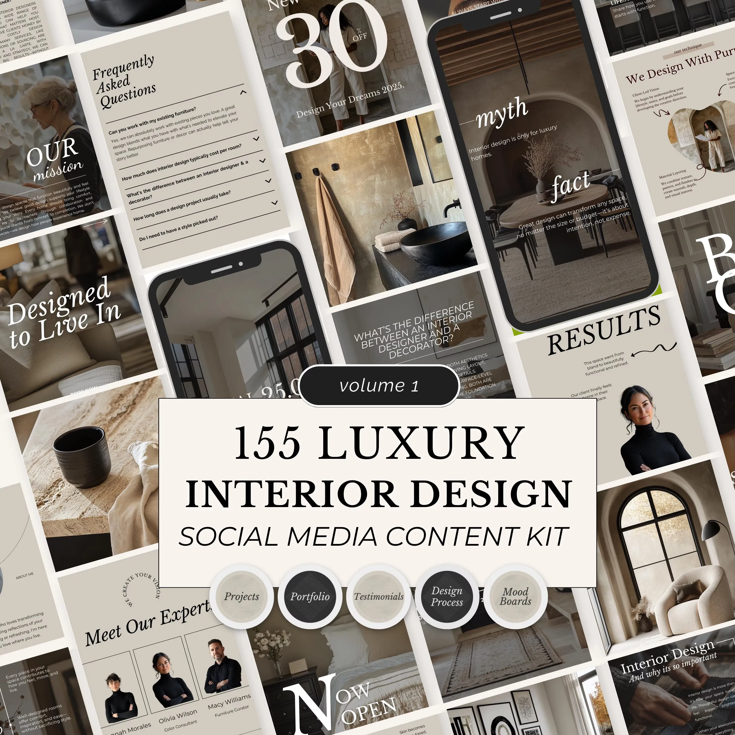 Flozen Home Interior Design Bundle: Modern Aesthetic Templates & Digital Assets for Pro Creators