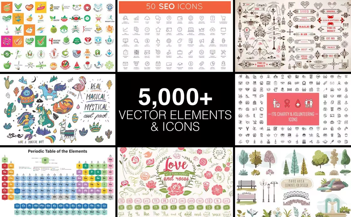 Ultimate Icon Design Bundle: 5,000+ Premium Vector Assets & Templates | Instant Digital Download