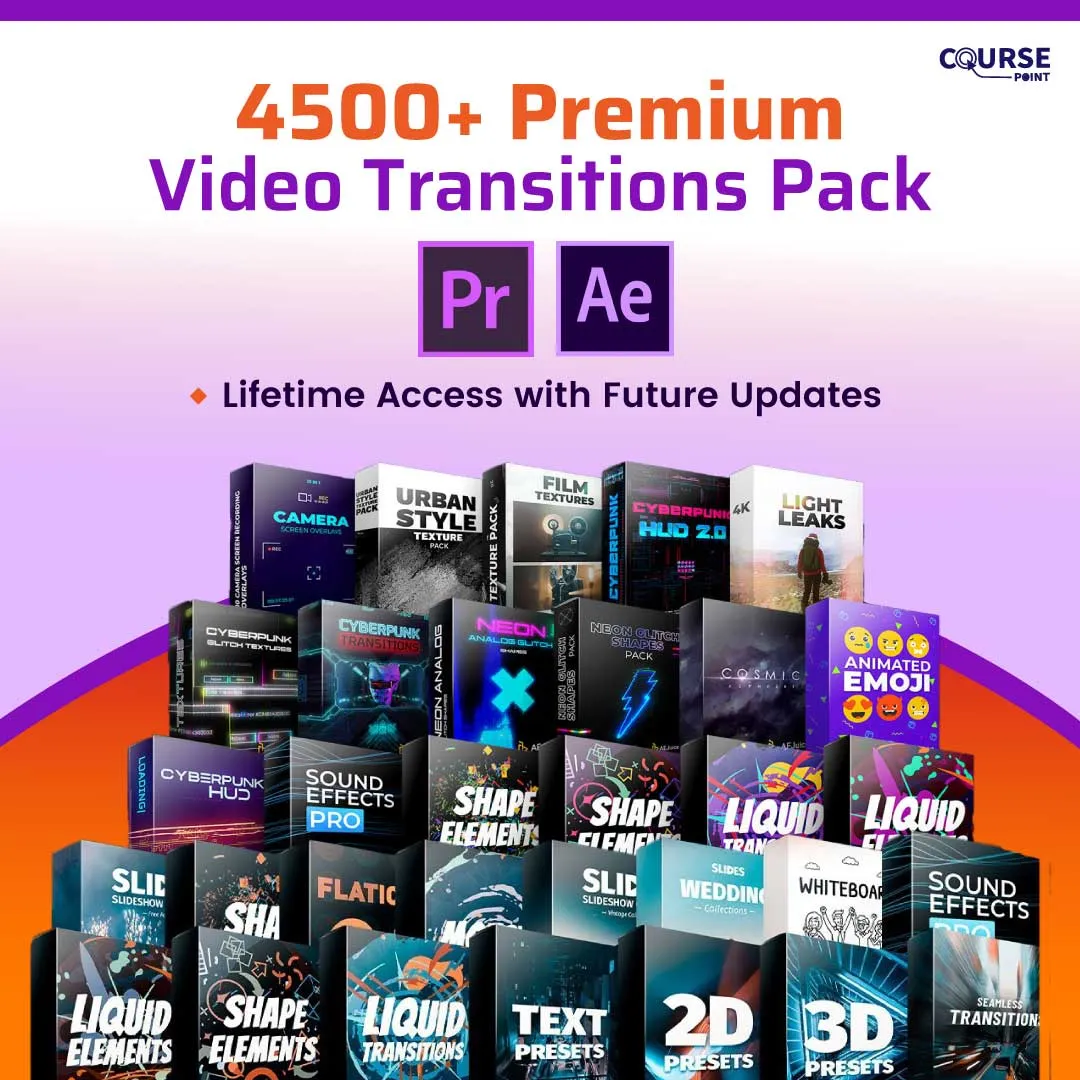 1000+ Ultimate Video Transitions Bundle: Professional Premiere Pro & After Effects Templates – Instant Digital Download