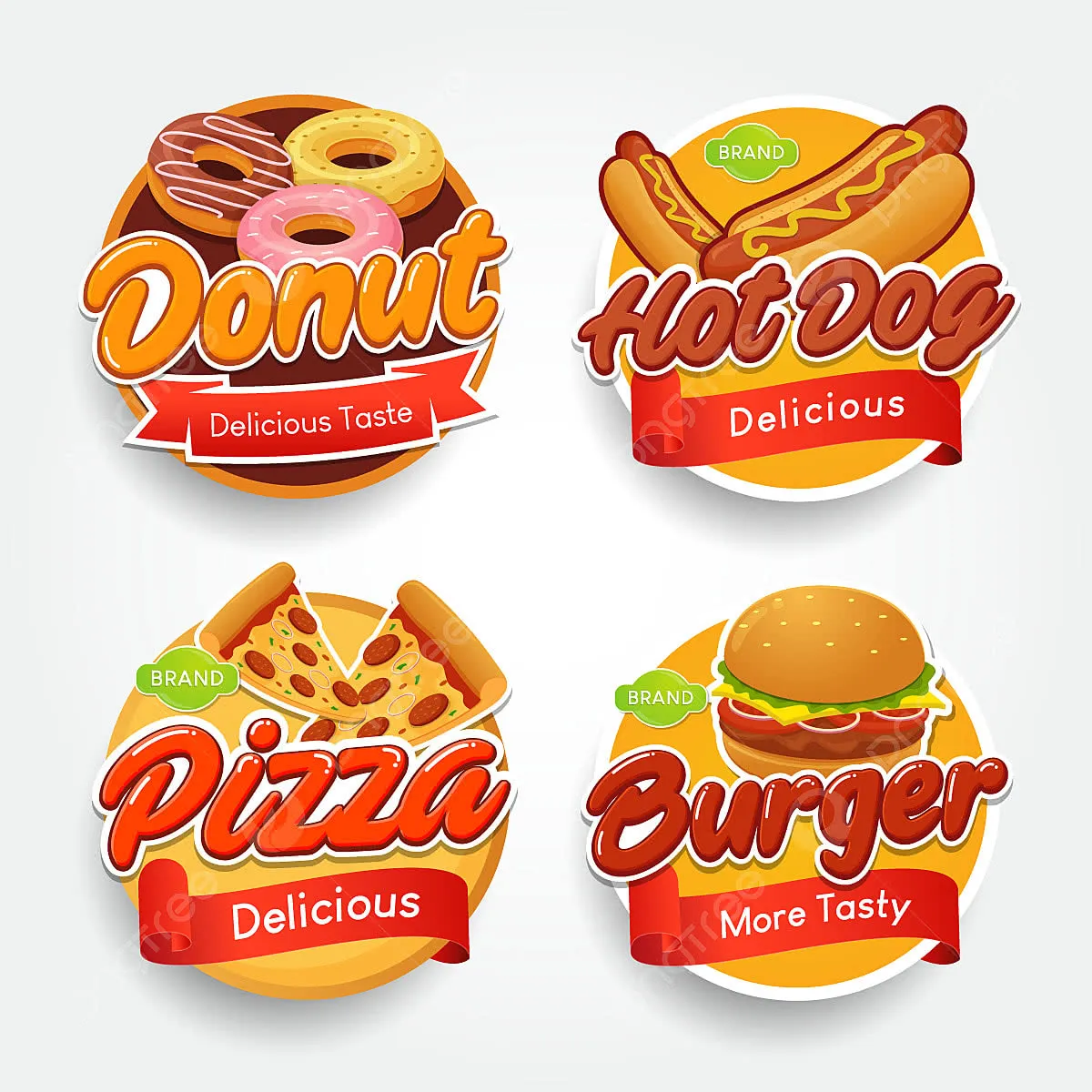 Fast Food Vector Bundle: Premium Digital Asset Collection for Professional Branding & Design Projects (Instant Download)