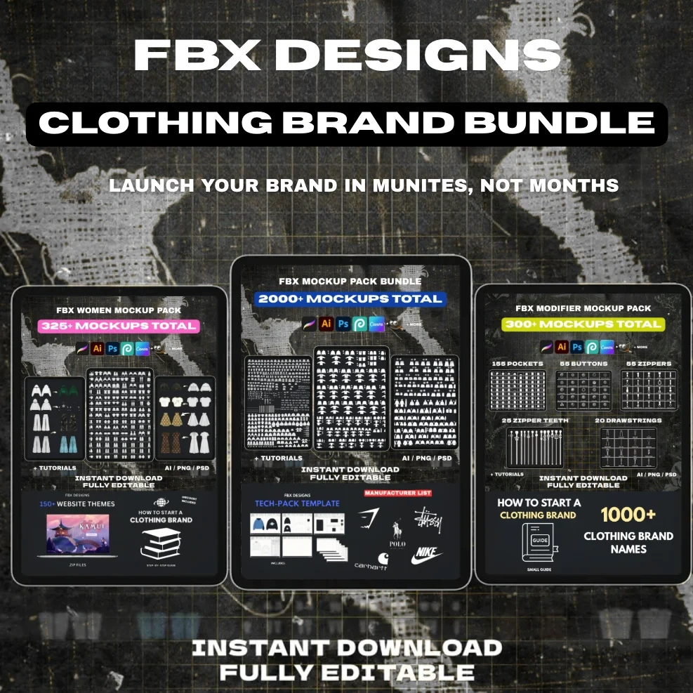 Ultimate Fashion Branding Bundle: Professional Templates & Graphics Kit (Digital Download)