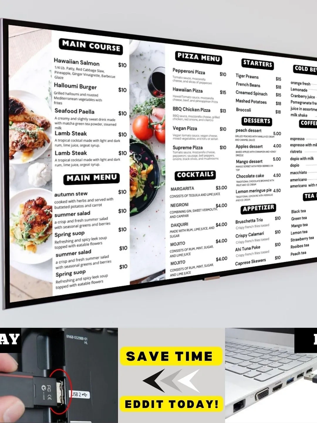 The Ultimate Restaurant Menu Template Bundle: Editable Digital Downloads for Modern Branding & Professional Design