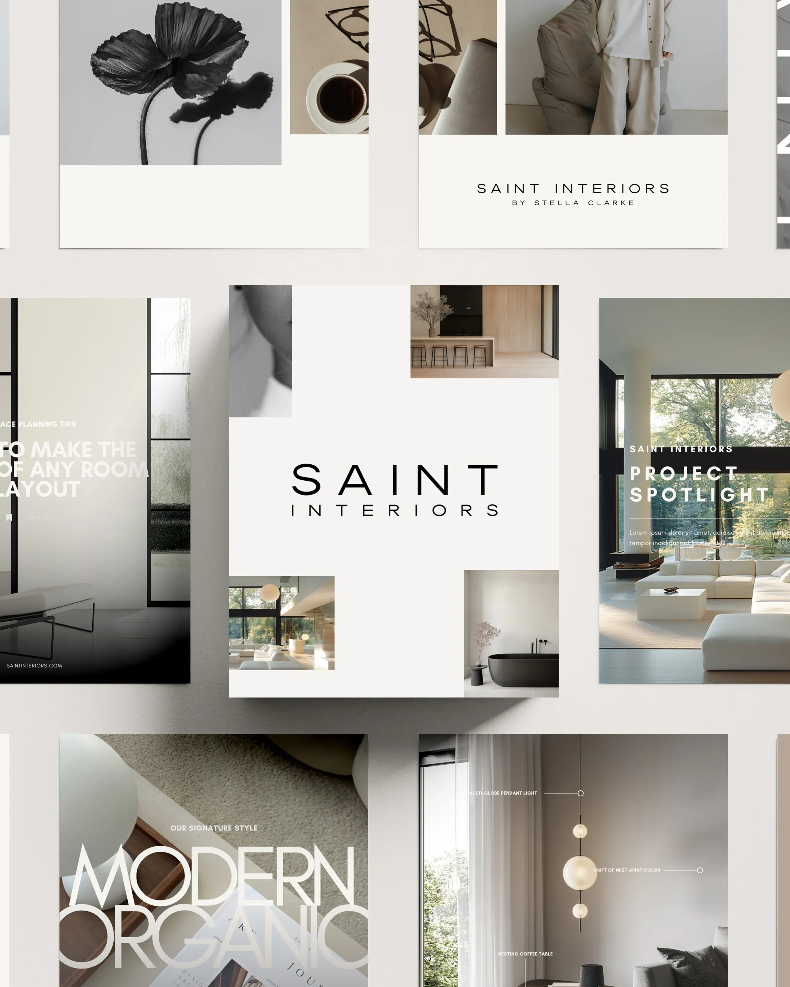 ClickBoom Home Interior Design Bundle: Professional Aesthetic Templates & Digital Assets for Creative Professionals