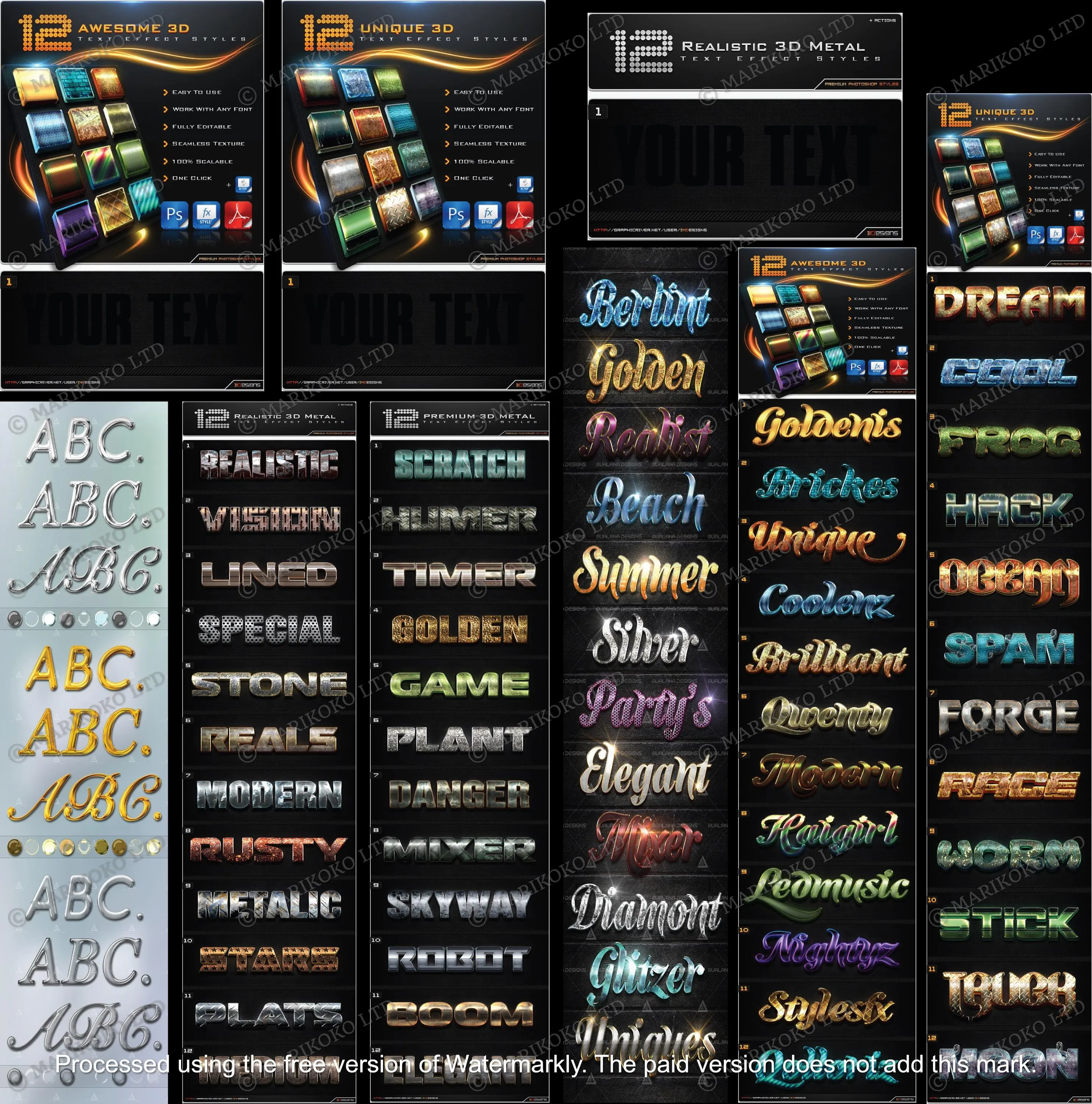 Ultimate Typography Bundle: 500+ Unique Text Styles & Effects | Premium Graphic Design Template Pack (Instant Digital Download)